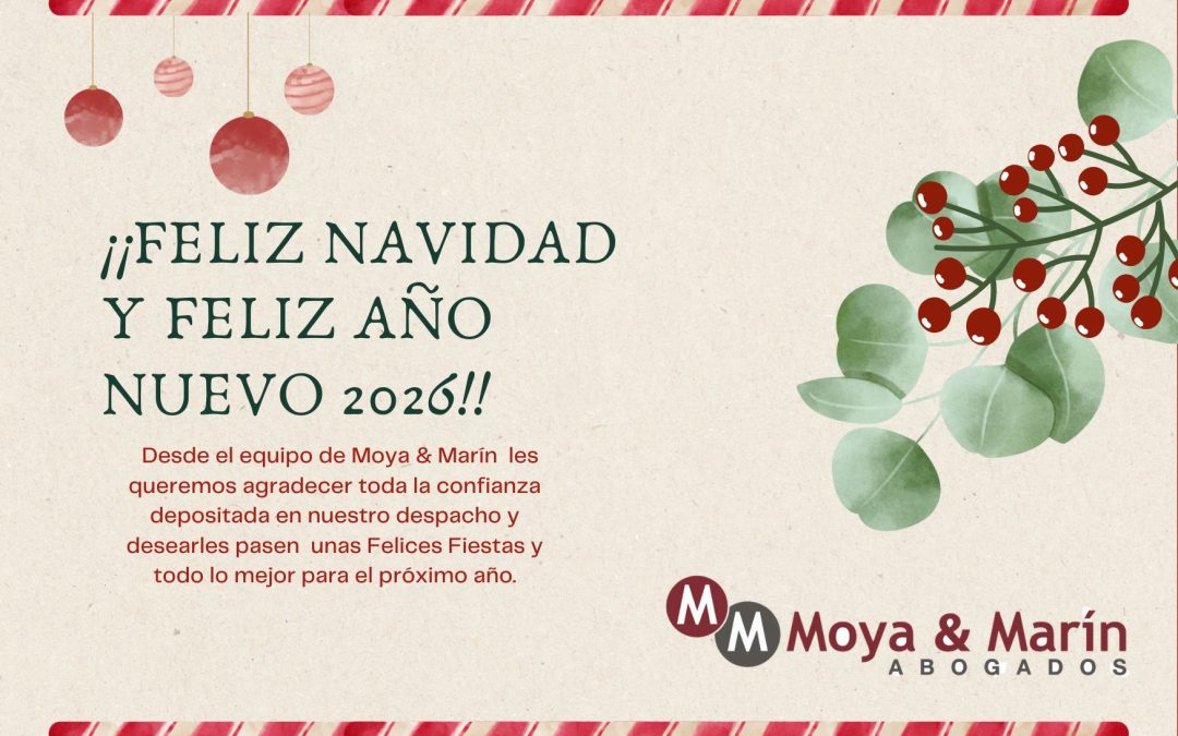 Felices Fiestas y feliz año 2026